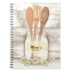 Cuaderno Cookbook personalizada para la receta de las madre