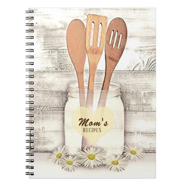 Cuaderno Cookbook personalizada para la receta de las madre (Frente)