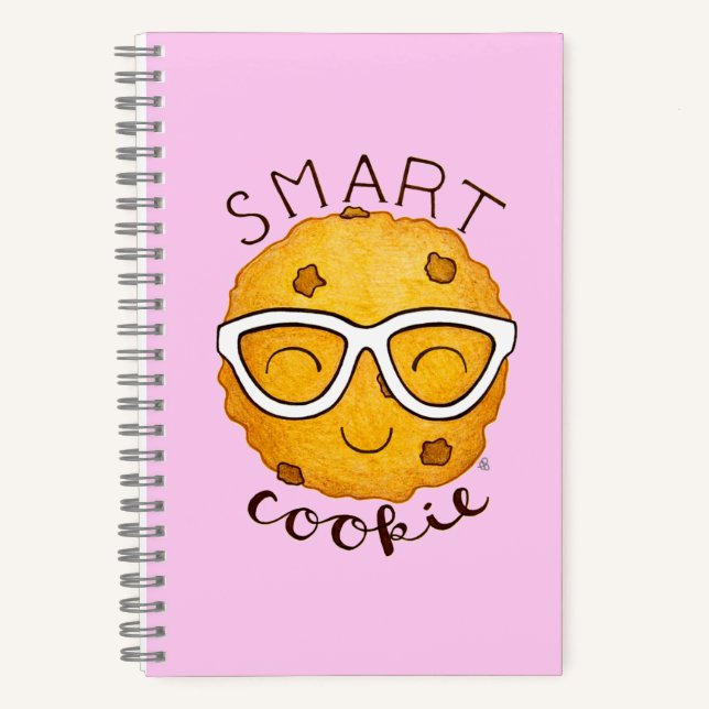 Cuaderno Cookie inteligente, galleta dulce con anteojos (Anverso)