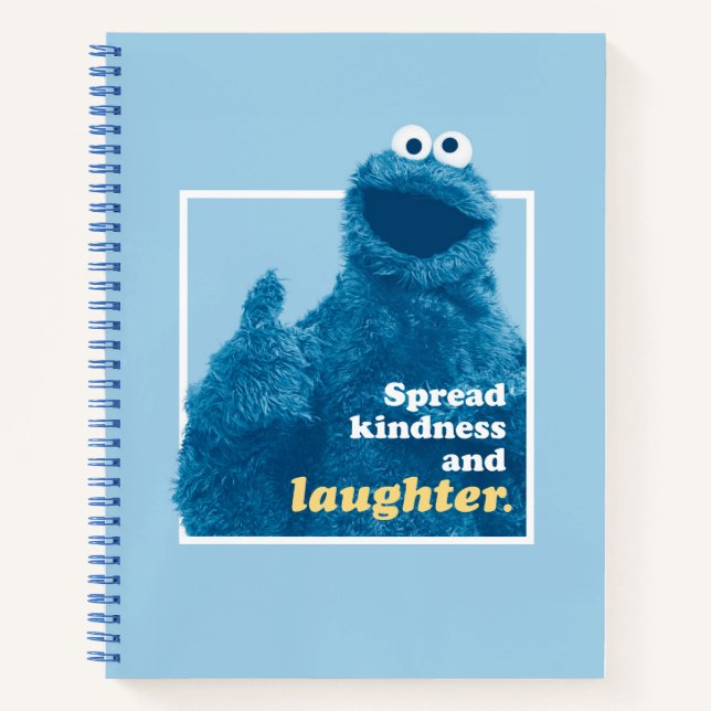Cuaderno Cookie Monster | Amabilidad y risa extendidas (Anverso)