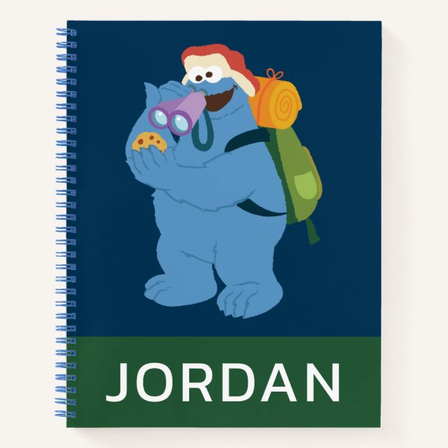 Cuaderno Cookie Monster | Añadir su nombre (Anverso)