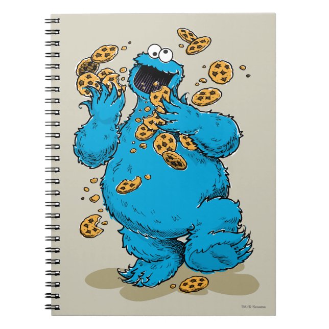 Cuaderno Cookie Monster Crazy Cookies (Frente)