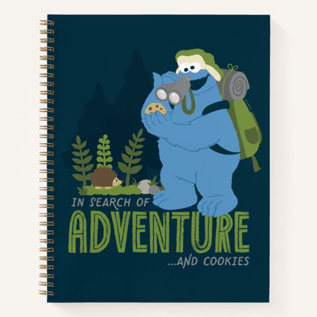 Cuaderno Cookie Monster | En busca de aventuras...y galleta (Anverso)