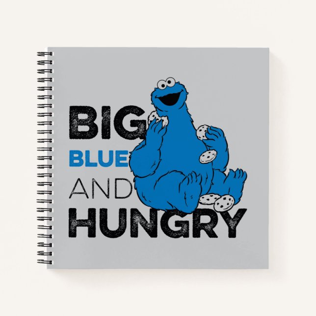 Cuaderno Cookie Monster | Gran Azul y Hambre (Anverso)
