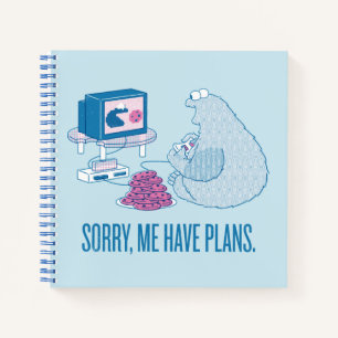 Cuaderno Cookie Monster   Lo Siento, Tengo Planes