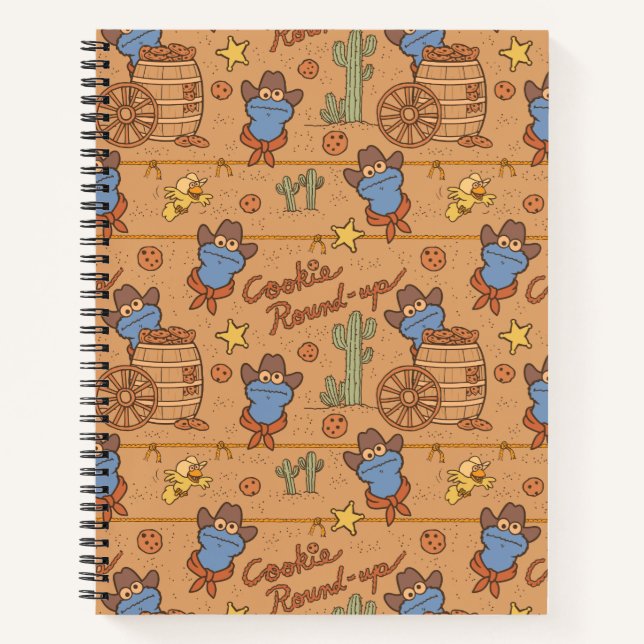 Cuaderno Cookie Monster | Modelo de redondeo de cookies (Anverso)