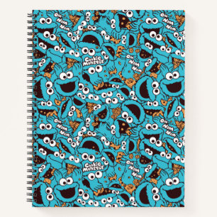Cuaderno Cookie Monster   Patrón Nom Nom Nom