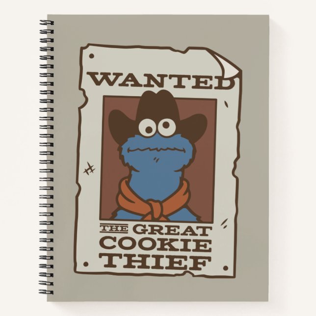Cuaderno Cookie Monster | Póster de Se Busca (Anverso)