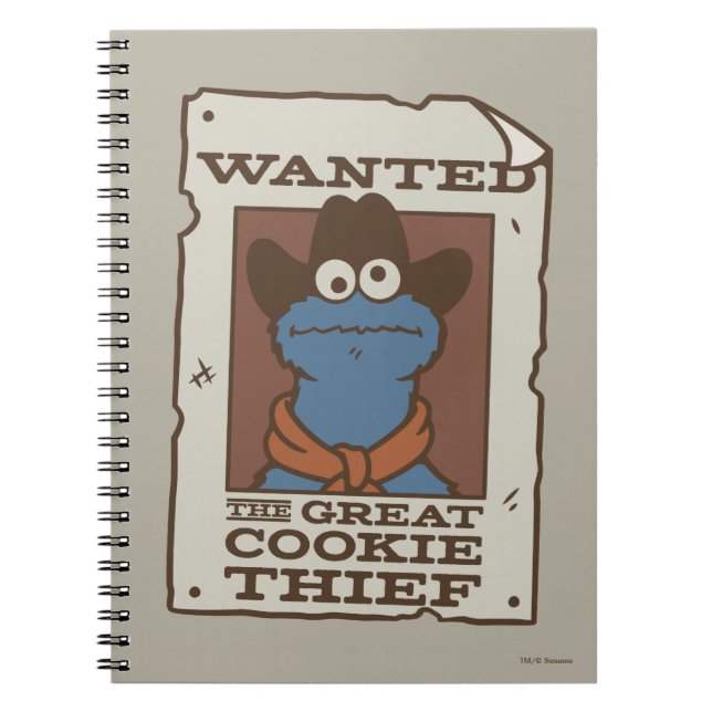 Cuaderno Cookie Monster | Poster deseado (Frente)