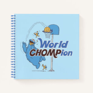 Cuaderno Cookie Monster   Tiro de aros de básquetbol
