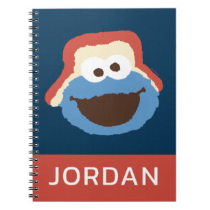 Cuaderno Cookie Monster Woodland Face   Añadir su nombre