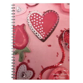 Cuaderno Cookies azucareras de corazones y Rosas