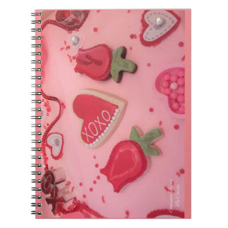 Cuaderno Cookies azucareras de corazones y Rosas