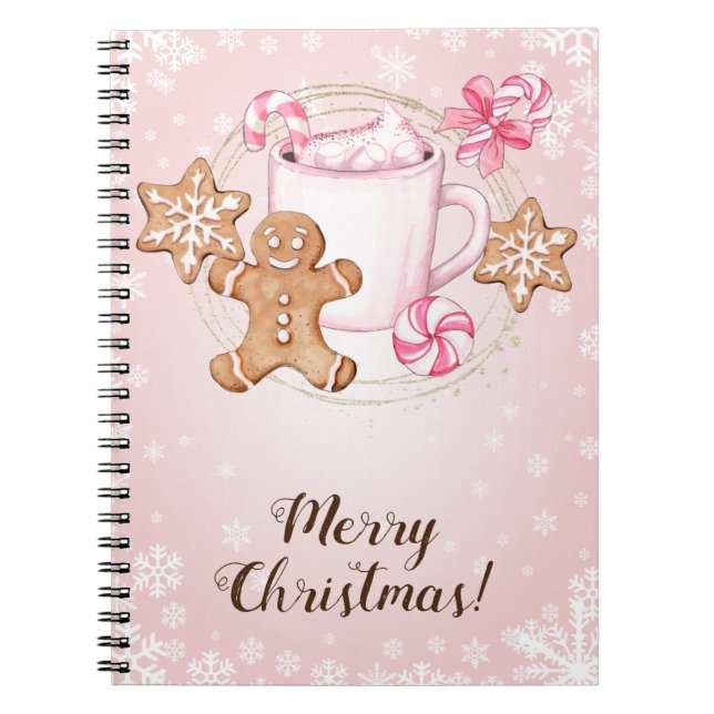 Cuaderno Cookies y Navidades del Cacao caliente (Frente)