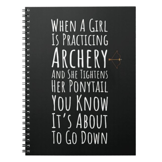 Cuaderno Cool Archery Gifts For Women Girl Bow Arrow Archer (Frente)