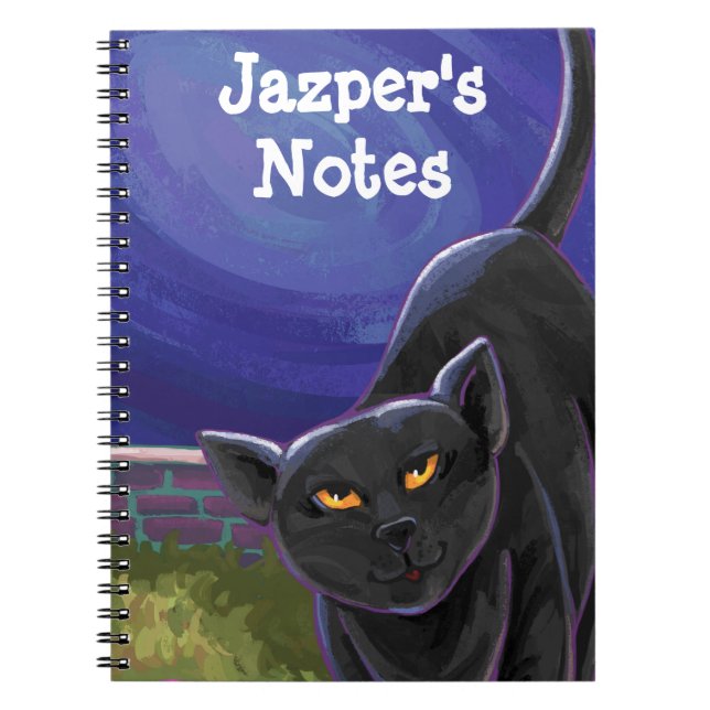 Cuaderno Cool Black Cat Stationery (Frente)