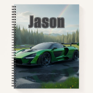 Cuaderno Cool Car Notebook That Has Your Name On It