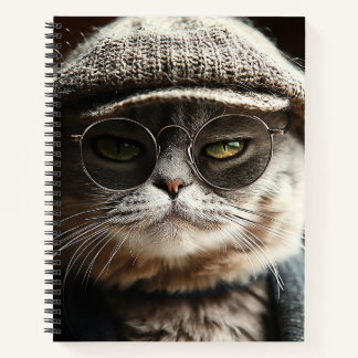 Cuaderno Cool Cat in Glasses Notebook
