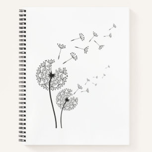 Cuaderno Cool dandelion flower aesthetic floral