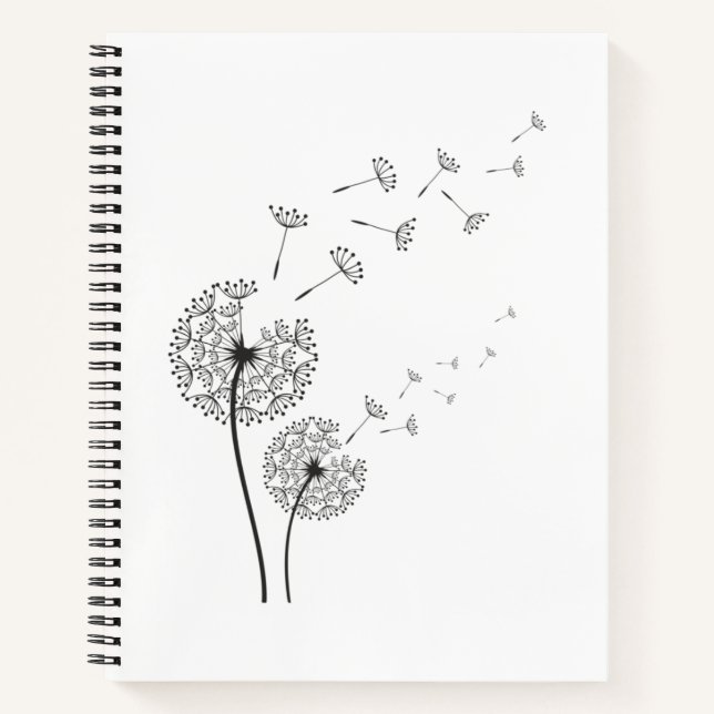 Cuaderno Cool dandelion flower aesthetic floral (Anverso)
