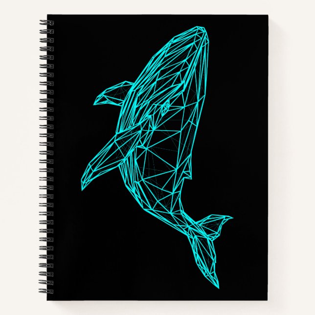 Cuaderno Cool Gamer Whale Deluxe Spiral Notebook (Anverso)