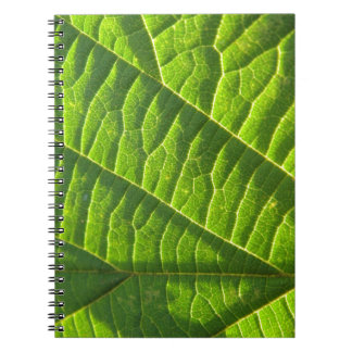 Cuaderno Cool green leafprint