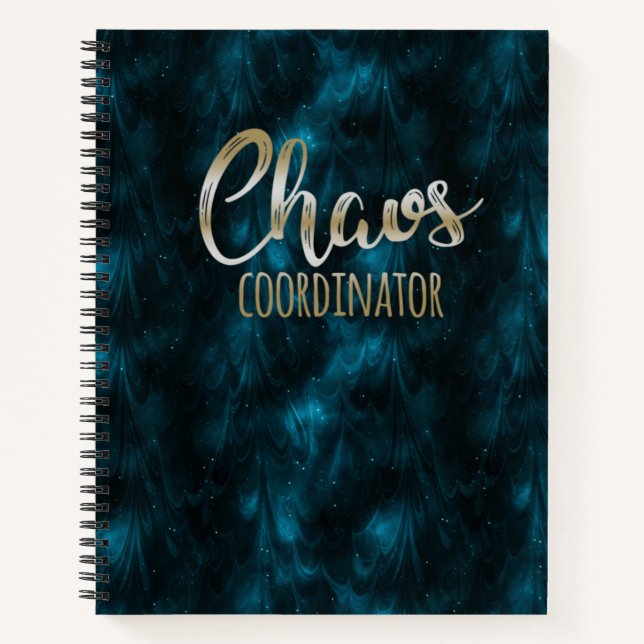 Cuaderno Coordinador del Caos Azul Cósmico (Anverso)