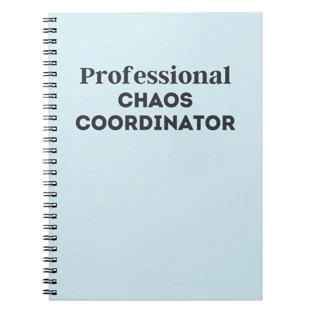 Cuaderno Coordinador del caos profesional (Frente)