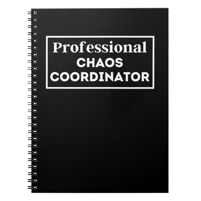 Cuaderno Coordinador del caos profesional (Frente)