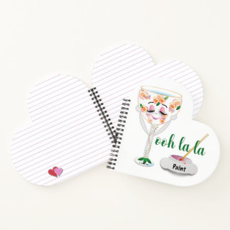 Cuaderno Copa de vino con personalidad