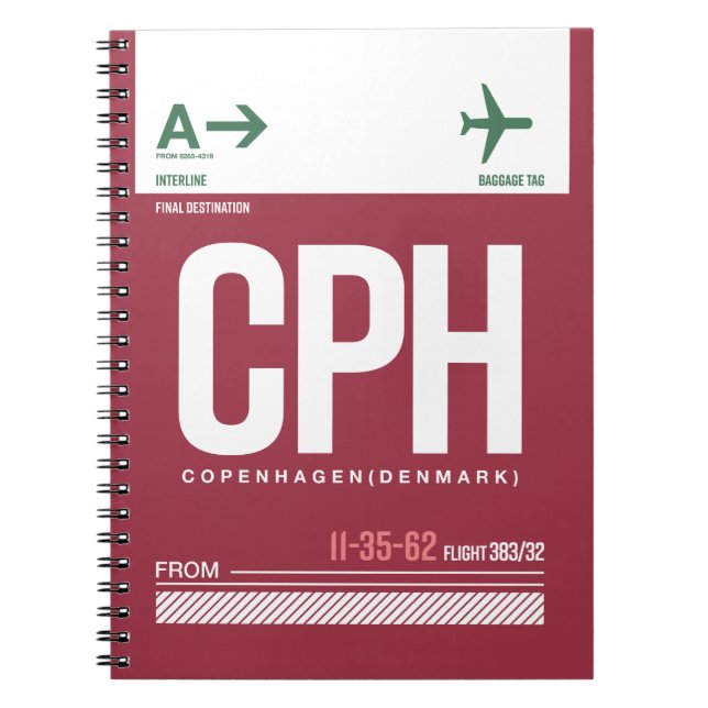 Cuaderno Copenhague - Diario de viajes (Frente)