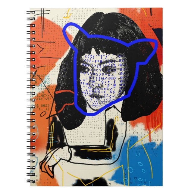 Cuaderno Copia abstracta huérfana del negro el | MK - (Frente)