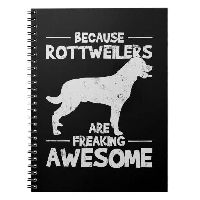 Cuaderno Copia de camiseta de Rottweiler (Frente)
