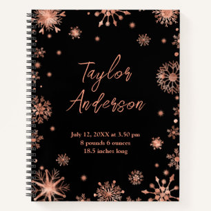 Cuaderno Copia de Estadísticas de Nacimiento con Copos de N
