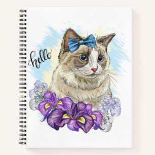 Cuaderno Copia de Gato lindo divertido dibujado a mano con