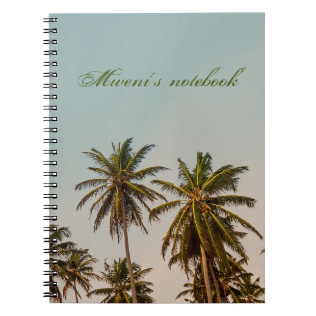 Cuaderno Copia del glamour y el verano - Palm Tree tropical (Frente)