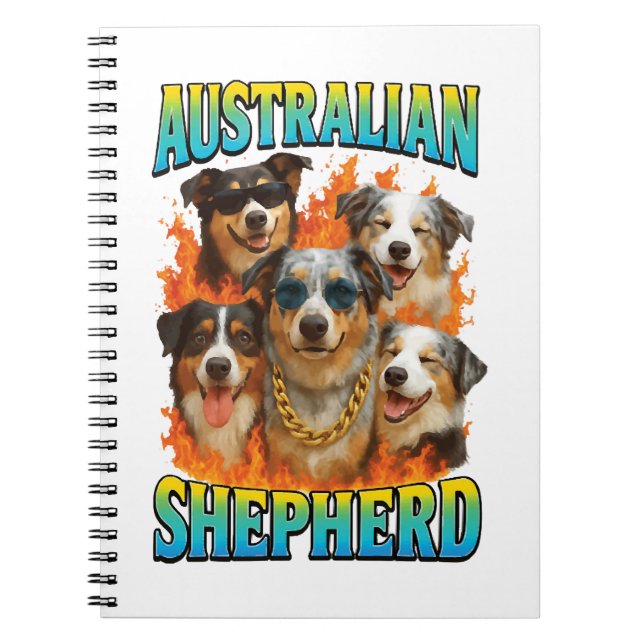 Cuaderno Copia del Pastor Australiano (Frente)