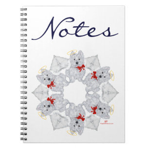 Cuaderno Copo de Nieve Ángel Westie