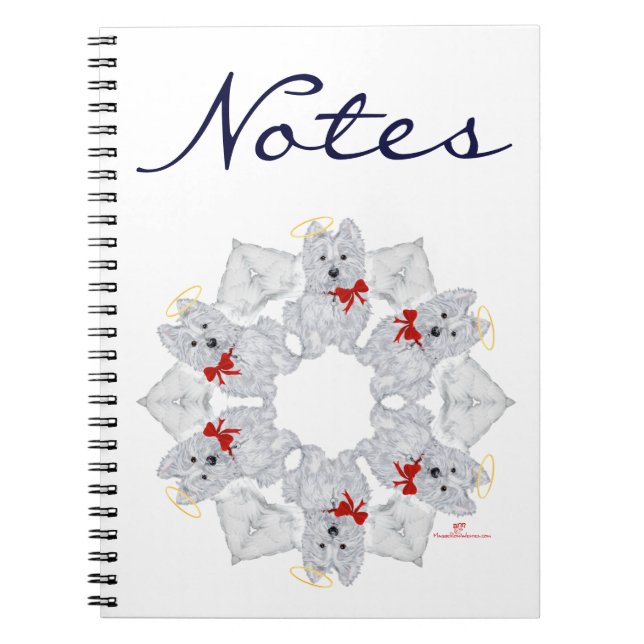 Cuaderno Copo de Nieve Ángel Westie (Frente)