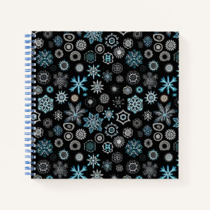 Cuaderno Copo de Nieve Azul de Navidad