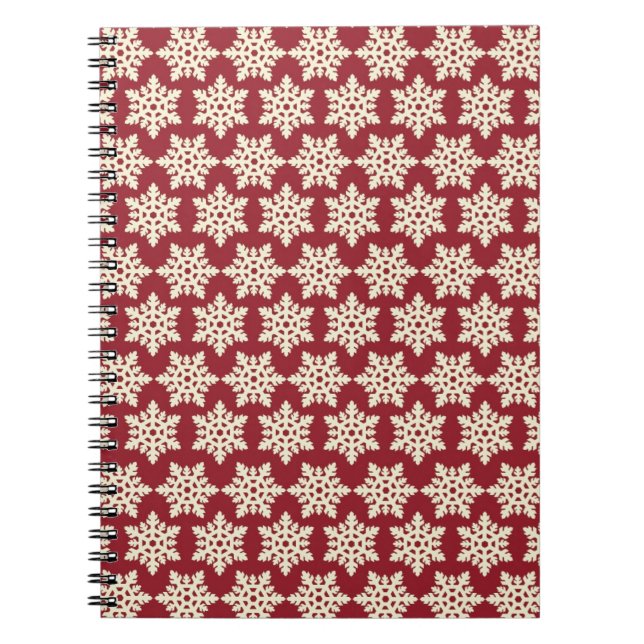Cuaderno Copo de Nieve de Navidad Blanca (Frente)
