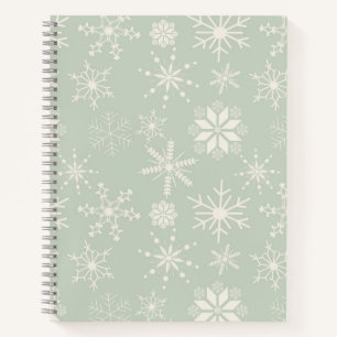 Cuaderno Copo de Nieve Escarcha y Florece – Eucalipto Pálid