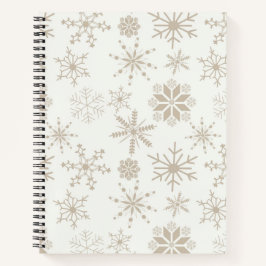 Cuaderno Copo de Nieve Escarcha y Flores – Lino