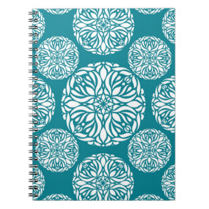 Cuaderno Copo de nieve floral del invierno