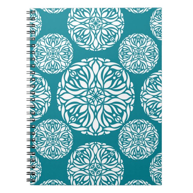 Cuaderno Copo de nieve floral del invierno (Frente)