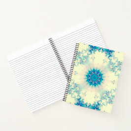 Cuaderno Copo de nieve helado de invierno azul congelado en