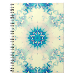 Cuaderno Copo de nieve helado de invierno azul congelado en