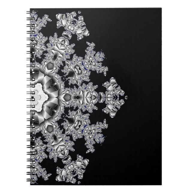 Cuaderno Copo de nieve plateado (Frente)