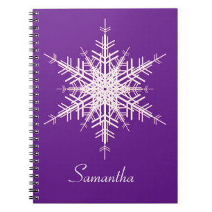Cuaderno Copo de Nieve Púrpura Nevado