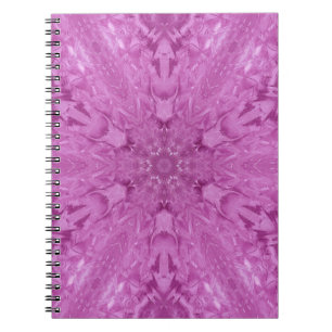 Cuaderno Copo de nieve rosa Feminine Lace Kaleidoscope